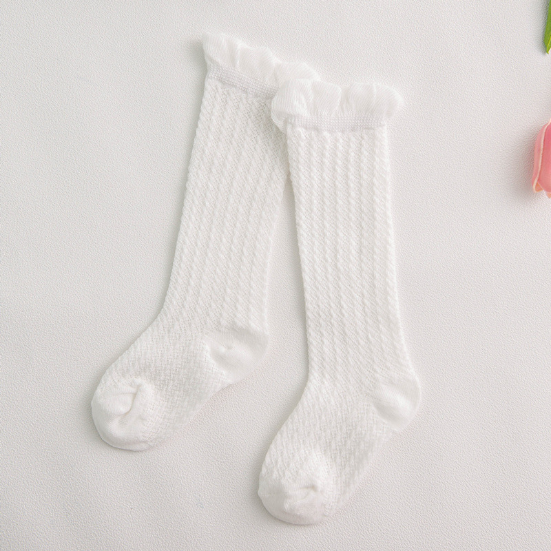 Picture of Summer mesh breathable baby socks knee air conditioning mosquito socks 0-1-2-3 years old children high tube baby stockings