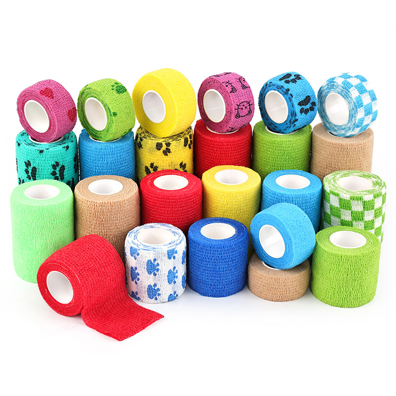 Picture of Factory direct protective self-adhesive elastic bandage color non-woven tattoo finger elastic bandage self-adhesive bandage