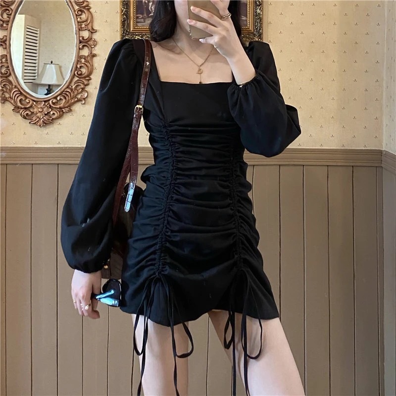 Yujie Light Mature Wind dress 2025 Spring and Autumn New French Retro Hepburn Wind Small Temperament Waist Slimming