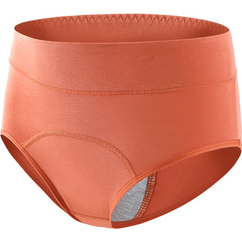 High-Waisted Underwear for Women, Pure Cotton, Breathable, Leak-Proof, Front and Rear Menstrual Period, Women's Menstrual Period Briefs, Widened