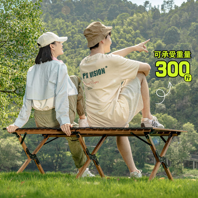 Picture of Outdoor folding table aluminum alloy egg roll table portable camping table and chair stall picnic table barbecue full suit