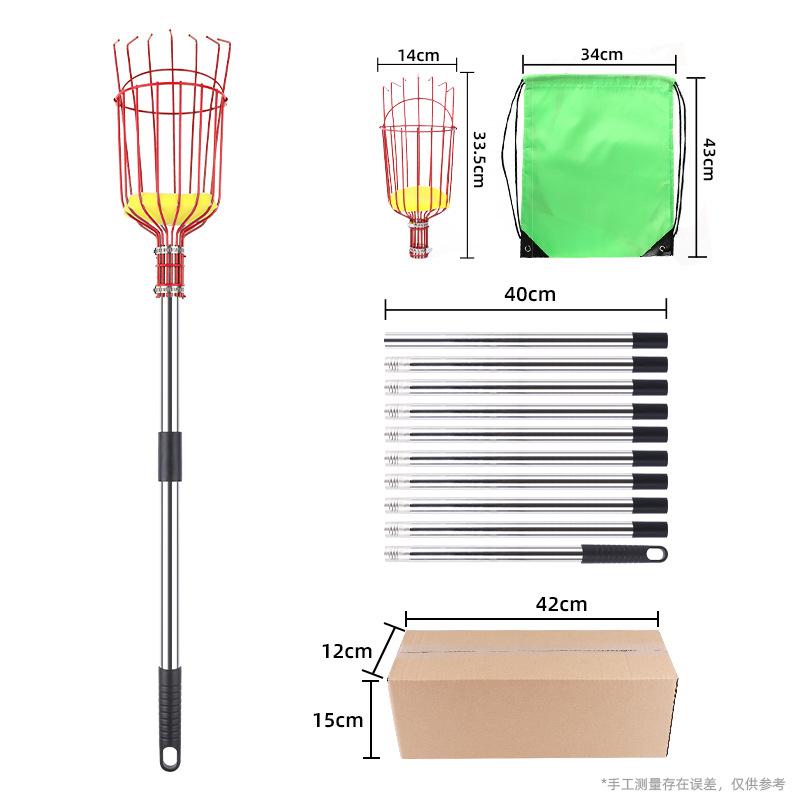 Picture of Cross-border garden fruit picker tool fruit picker fruit long pole picking apple plum high altitude picking fruit picking