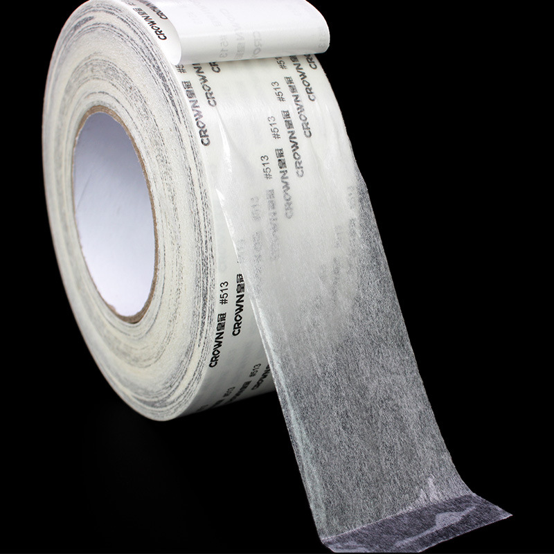 Wholesale Crown 513 Double-Sided Tape High Temperature Resistant Non-Woven Crown513Gh Tissue Paper Transparent High-Viscosity Double-Sided Tape