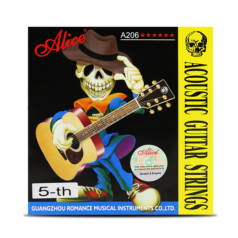 Picture of Alice A206 Folk Guitar Strings Acoustic Guitar Strings Alice Guitar Strings 1 String 2 Strings 3/4/5/6 Strings Set