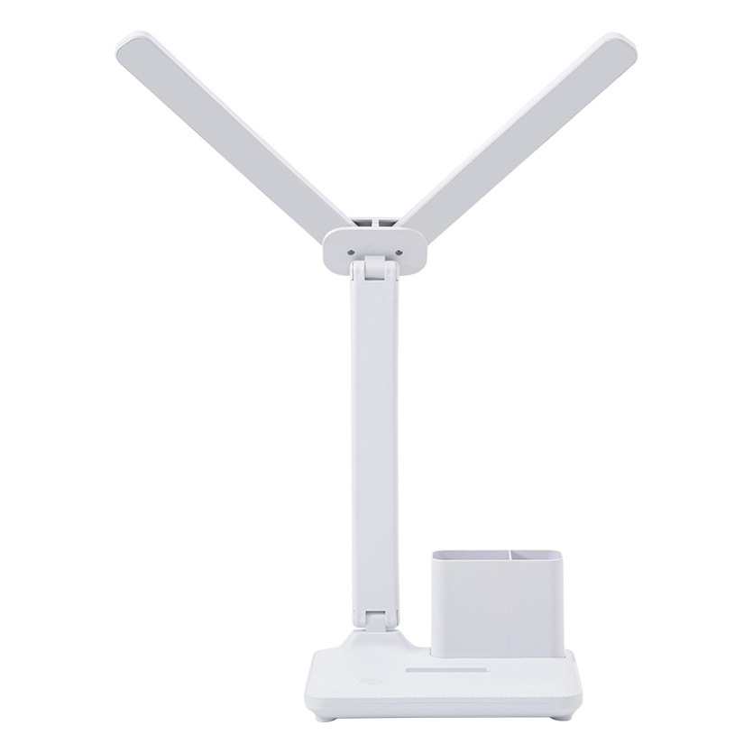 Double-head lighting desk lamp for learning three-gear eye protection dormitory charging folding reading writing desk College student dormitory lamp