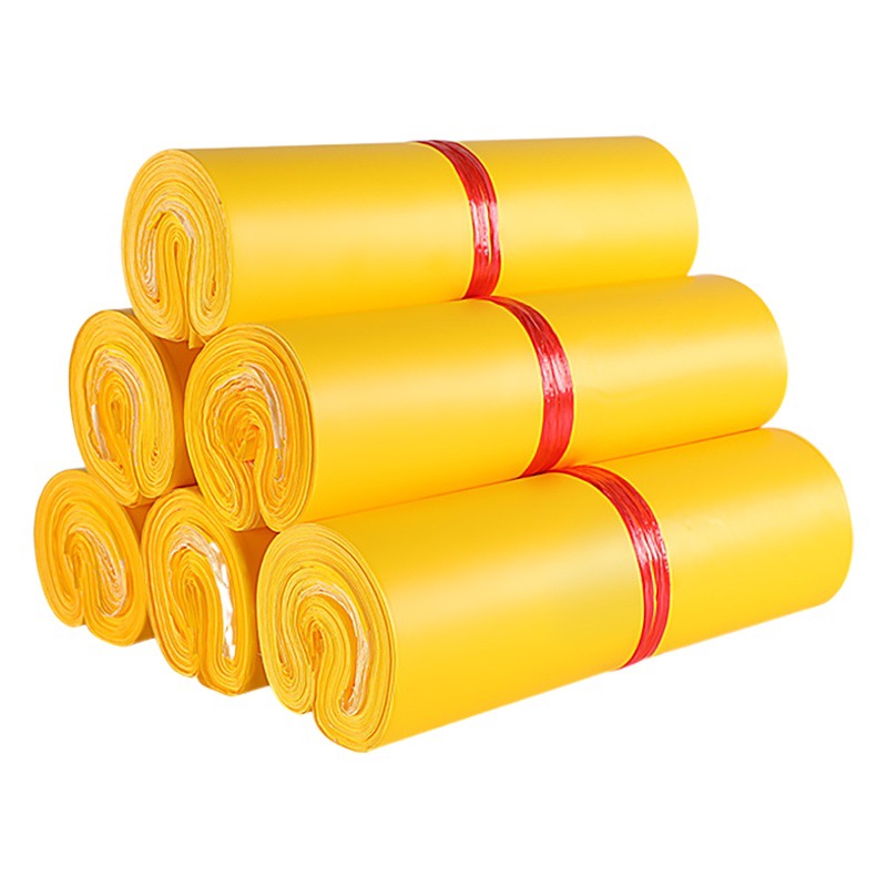 matte color yellow new material express bag logistics packing bag thickened express bag wholesale printing