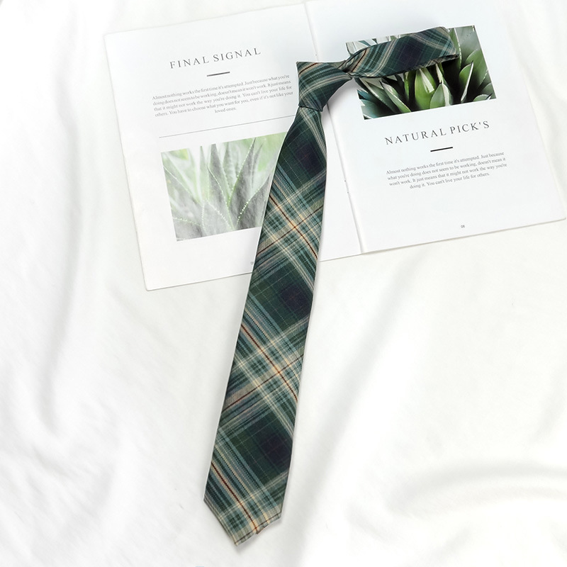 Picture of DK Hand Tie Lemon Sea Salt Original Japanese Uniform for Male and Female Students School Uniform College Style Plaid JK Factory Batch