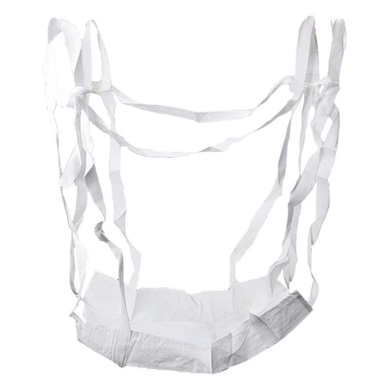 White brand new four hanging tray soft tray thickened fixed strap T pocket well bottom cement net support bag container bag