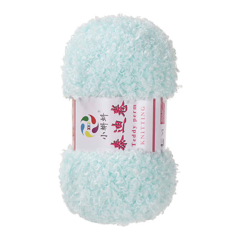 Picture of Wholesale Teddy Curly Wool Loop Thread Handmade DIY Loop Velvet Crochet Thread Hand Knitted Scarf Doll Thread
