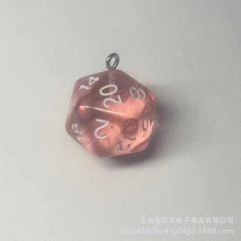 Picture of 20 Sieve Dice Transparent Solid Color Multicolor Bag Pendant Earrings Keychain DIY Accessories