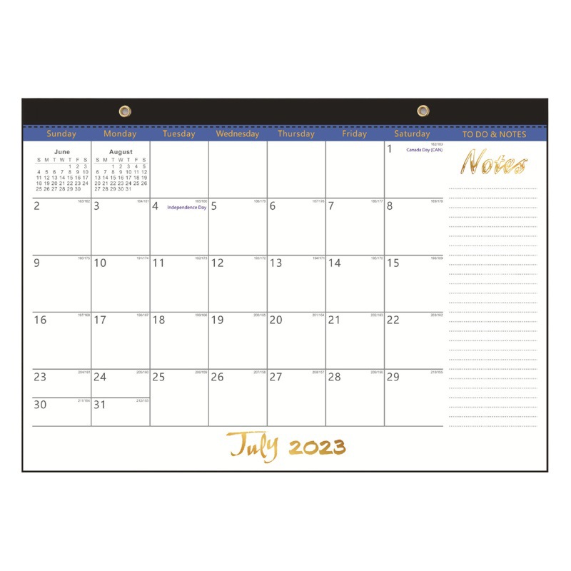 26 Years of Amazon Cross-Border Hot-Selling Calendar English Wall Calendar International Holiday Schedule Plan Notepad Desktop Desk Calendar
