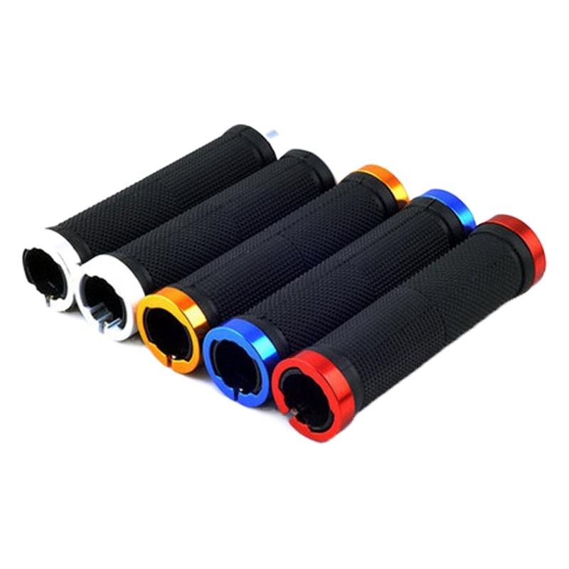 Mountain bike handle set bicycle handle set bilateral lock belt block pair straight handle 1 price manufacturers direct supply