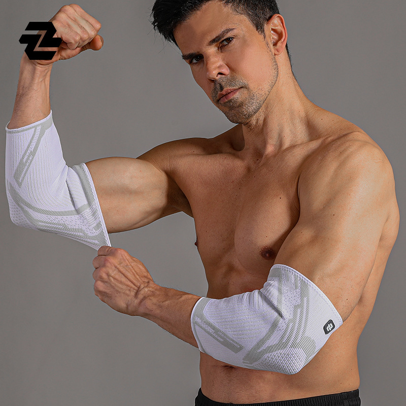 Sports Elbow Pads, Nylon Knitted High-Elastic Compression Arm Pads, Cycling Mountaineering Basketball Fitness Training Arm Pads