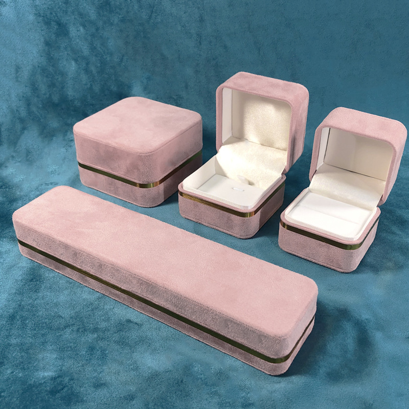 Flannel Rounded Double Cover Phnom Penh Large Ring Pendant Bracelet Jewelry Storage Practical Gift Box Jewelry Box