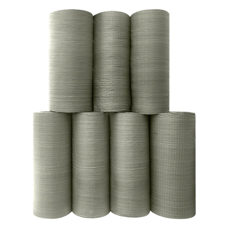 Gray green woven bag cloth roll cloth barrel snakeskin bag barrel cloth roll semi-finished product wrapping bag single piece packaging
