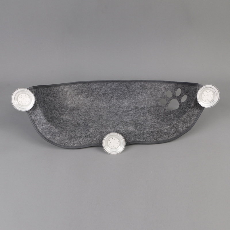 Picture of Cross-Border Suction Cup Moon Cat Bed Hammock Hanging Glass Felt Cat Bed Semi-Circular Cat Bed for Cats to Sunbathe