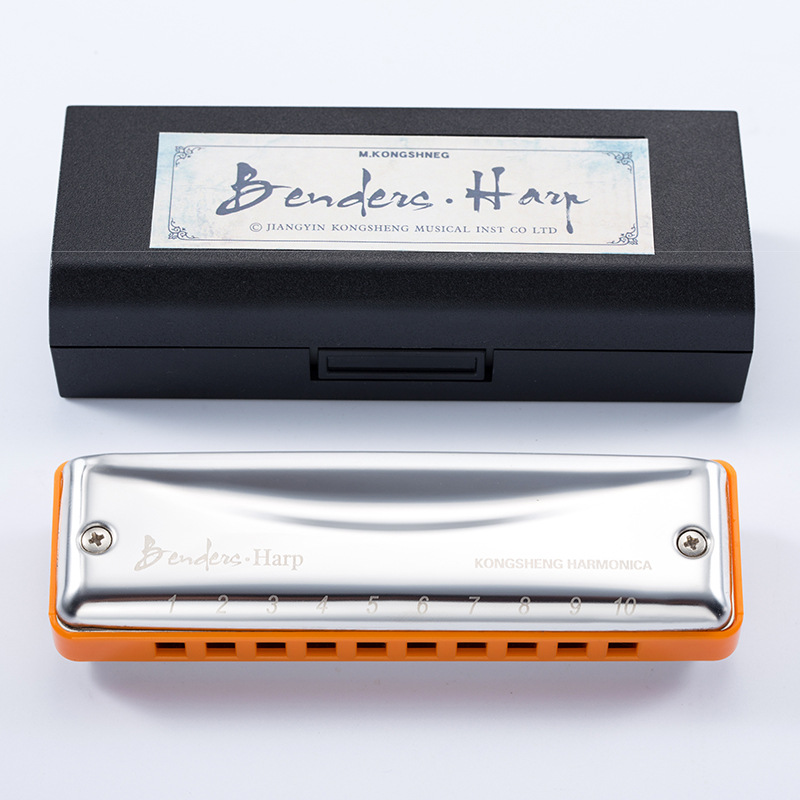 Picture of 10 Hole Blues Harmonica Hole Sound Adult Professional Blues Musical Instrument Beginners Practice Beginners Easy to Learn Harmonica
