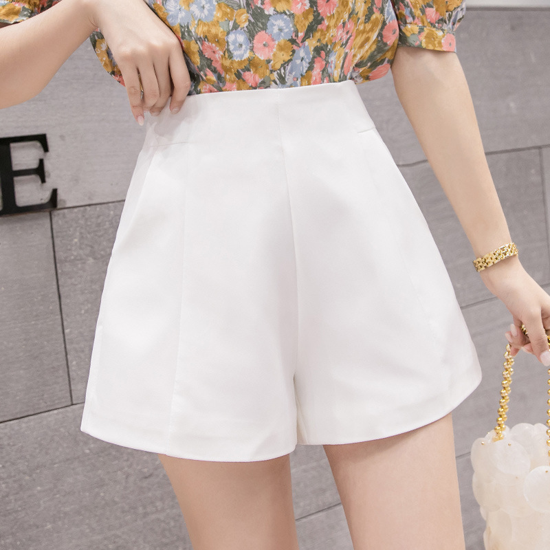 2023 Shorts Women's Summer Thin Casual plus size Pear-Shaped High-Waist Slimming Design Hot Girls' Wide-Leg Pants