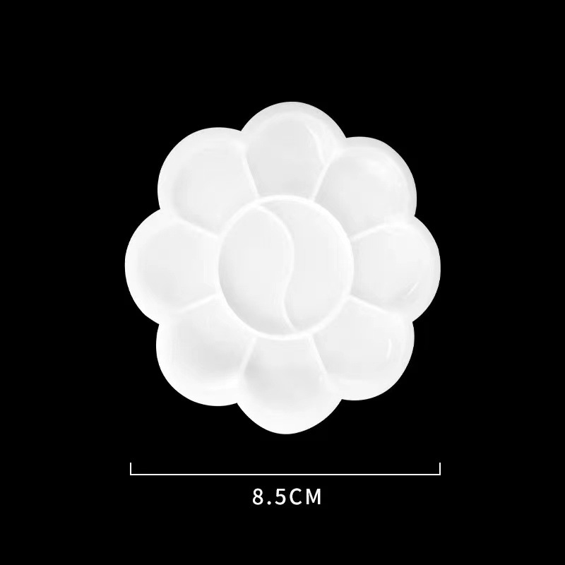 Picture of Basic Transparent Kidsren's Watercolor Supplies Pp Palette Student Painting Art Hand-Painted Plastic Paint Palette Palette