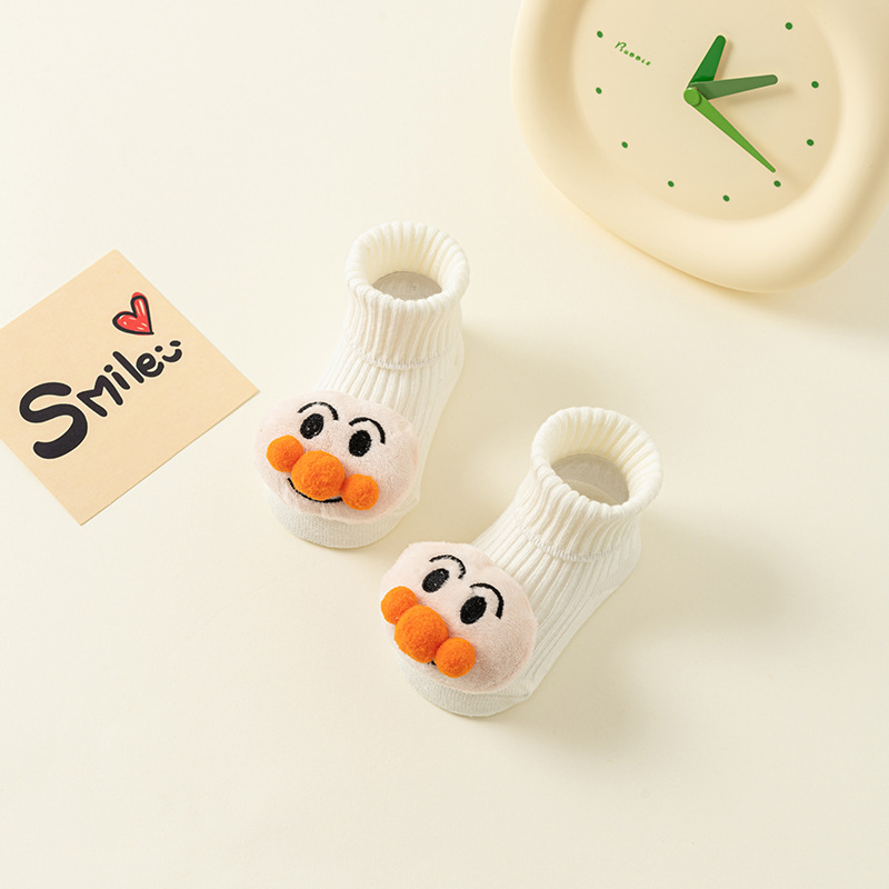 Picture of Newborn baby socks class a cotton spring and autumn non-slip boys and girls baby cartoon doll tube floor socks wholesale 1