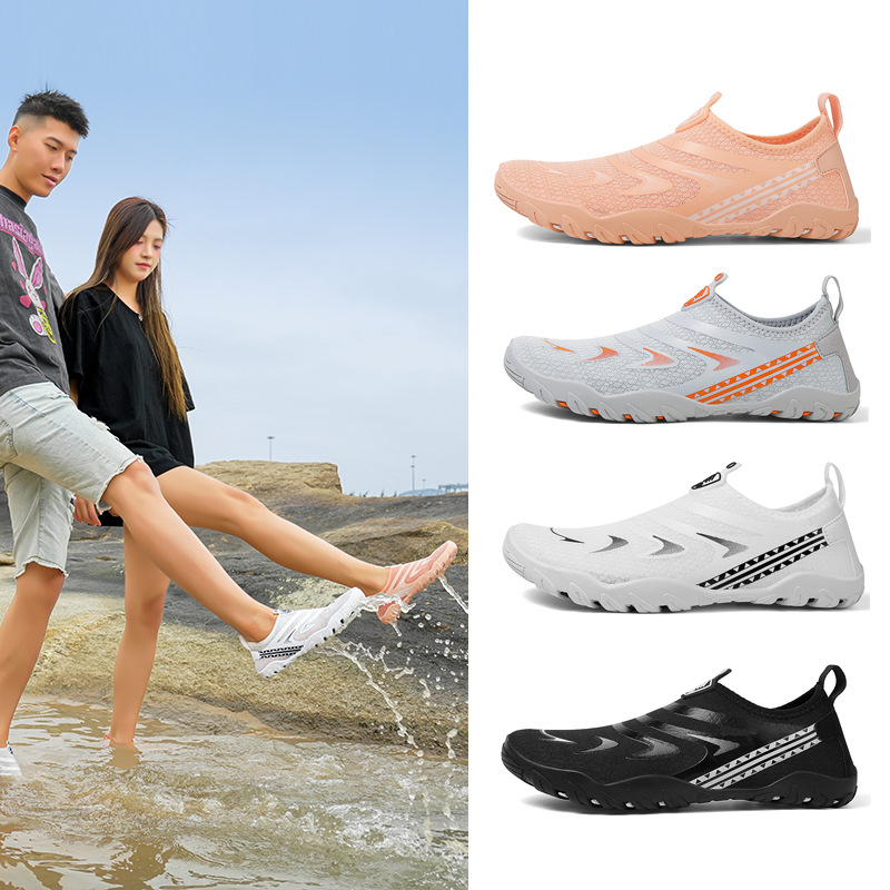 Beach Shoes Men's Non-Slip Quick-Drying Sandals 2025 Summer Outdoor River Tracing Shoes Breathable and Non-Stuffy Beach Slippers