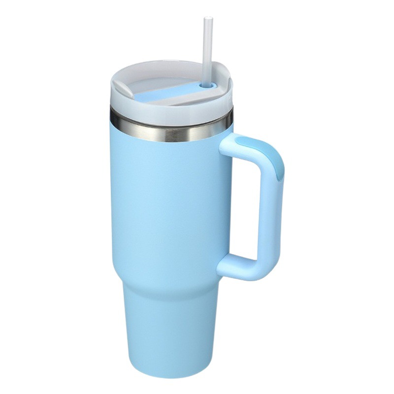 New cross-border 40oz second-generation handle Cup ice heater Cup heat preservation cold preservation 304 stainless steel vacuum cup with straw