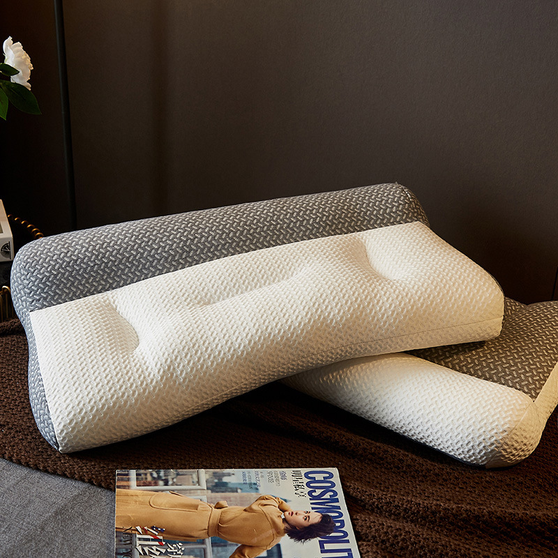 Picture of Factory direct anti-traction neck protection fiber pillow neck protection pillow pillow core to help sleep adult simple health care and comfort