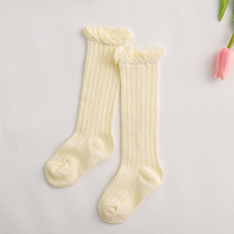 Picture of Summer mesh breathable baby socks knee air conditioning mosquito socks 0-1-2-3 years old children high tube baby stockings
