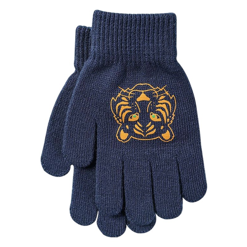 Children's gloves full finger winter five finger wool warm cold-proof cartoon cute little girl primary school boys