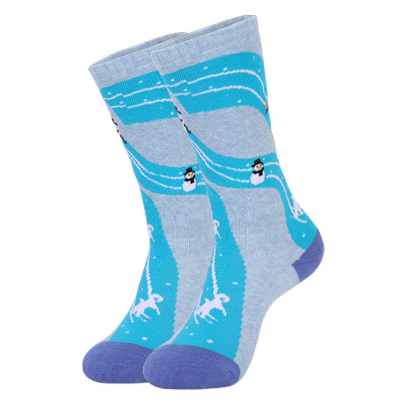 Two Wolf Wool Children's Ski Socks Towel Bottom Thickened Winter Sports Long-Tube Warm Anti-Slip Anti-Odor Socks