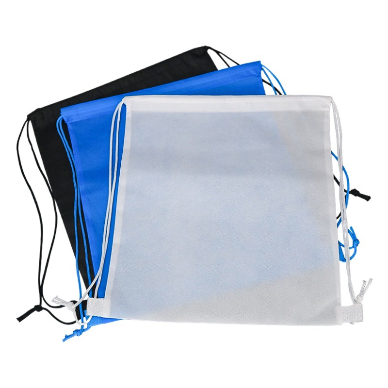Non-woven backpack bag shoulder drawstring drawstring drawstring bag sewing student basketball toy building blocks dustproof storage bag in stock