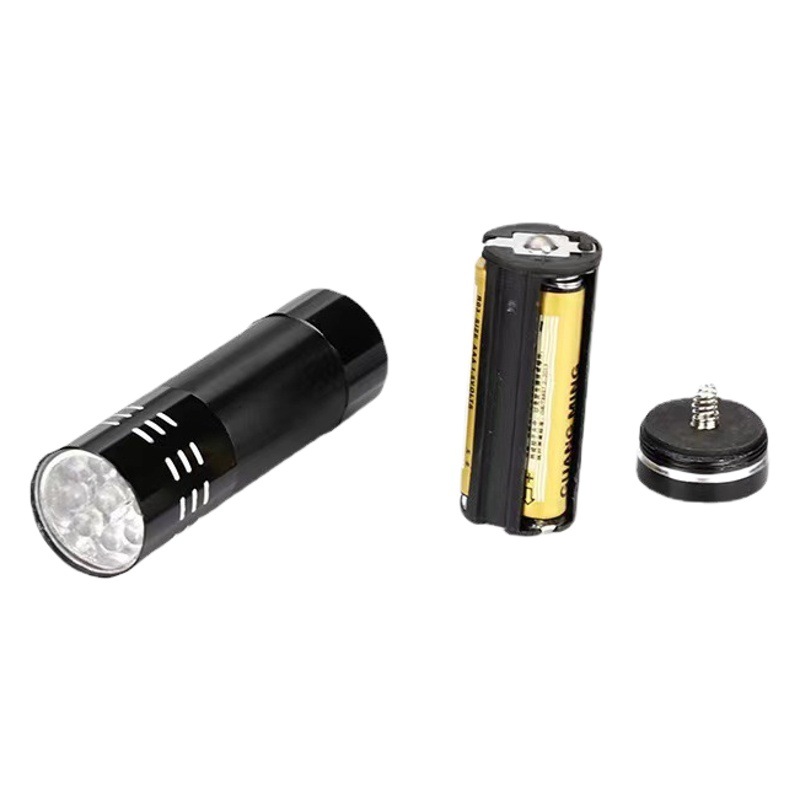 Purple Light LED Aluminum Alloy Multifunctional Household Mini Lighting UV Detection Banknote Checking Portable Flashlight