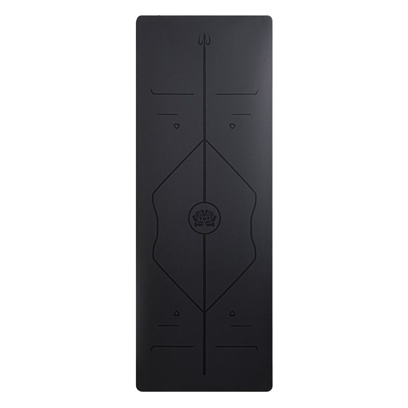 1.5mm ultra-thin hPU natural rubber yoga mat position line tyrant mat professional sweat-absorbent non-slip travel portable mat
