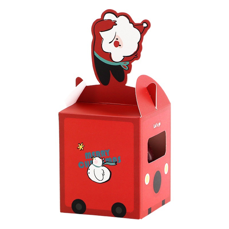 Christmas Apple Packaging Box Christmas Eve Christmas Fruit Gift Box Kindergarten Children's Small Gift Creative Decorative Carton