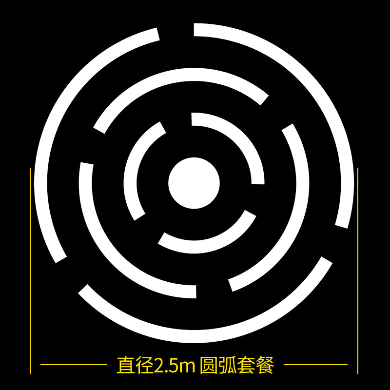 Picture of Ring Curved Chandelier Dance Studio Gym Internet Cafe Commercial Shopping Mall Supermarket Creative Industrial Style Lamps