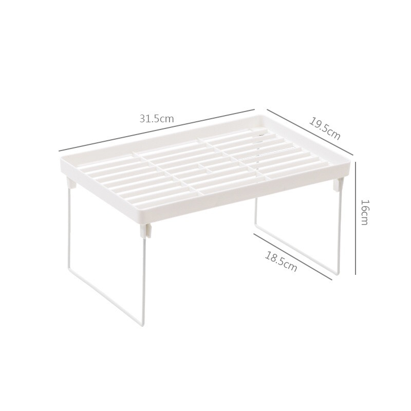 Picture of ins-style Desktop Iron Elevated Rack Foldable Dormitory College Dormitory Storage Non-printed Style Book Desktop Storage Rack