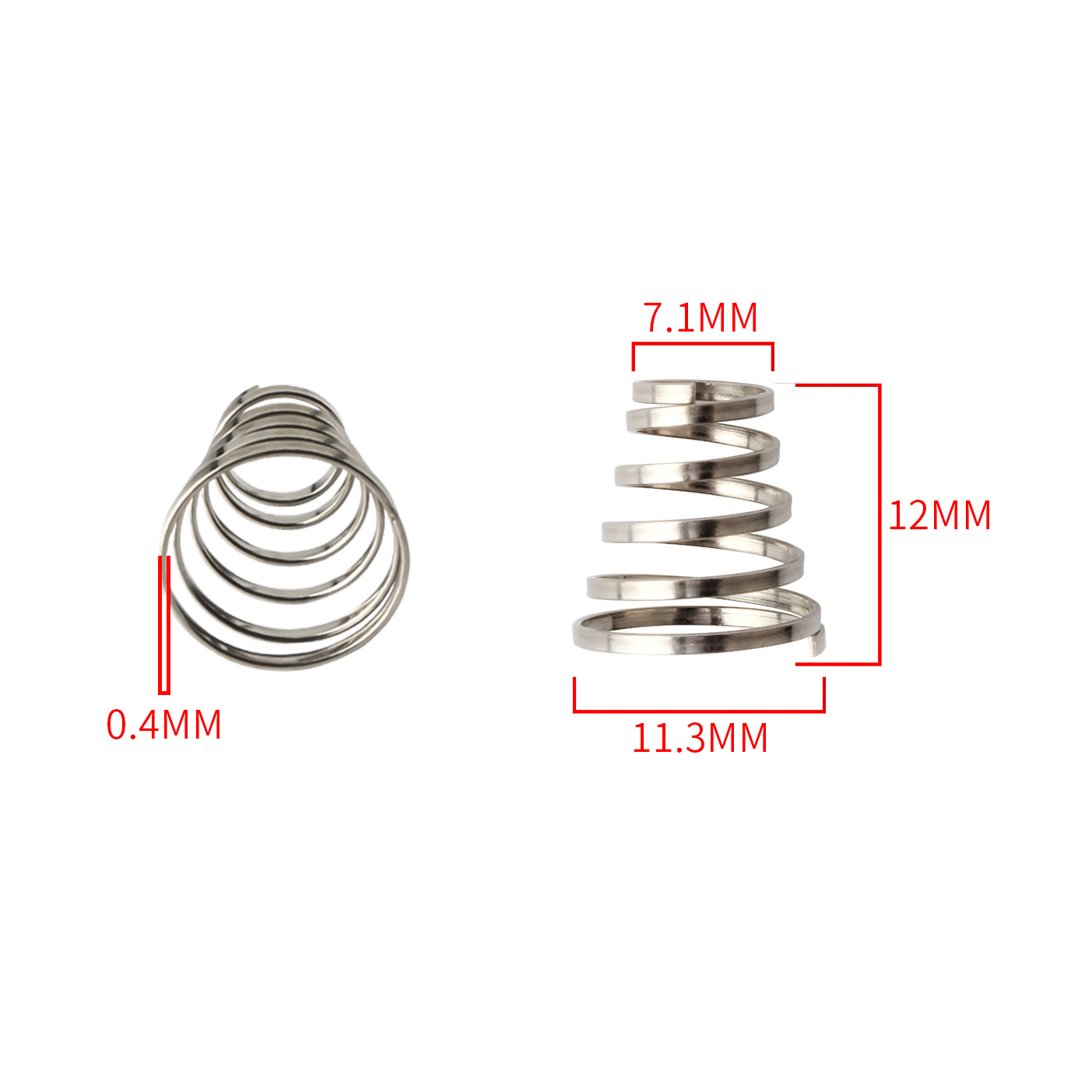 Picture of MUQZI mountain road dead fly bicycle hub drum quick release lever shaft stainless steel spring accessories Tower Spring