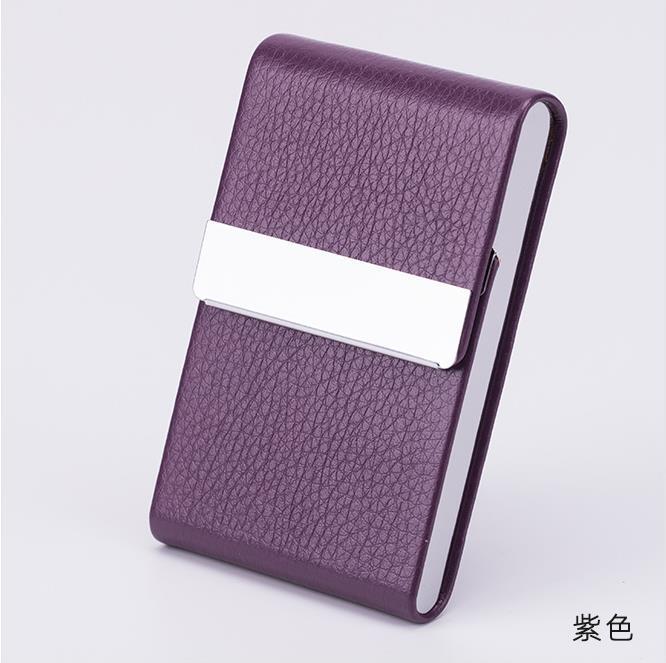 Picture of Amazon Amazon hot PU business card bag business card case Card Case full leather business card case magnetic card holder