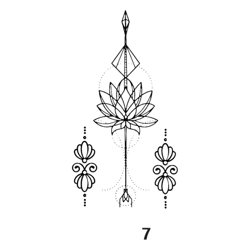 Factory spot wholesale dark ins Wind tattoo stickers for men and women small fresh couples simulation small figure tattoo stickers