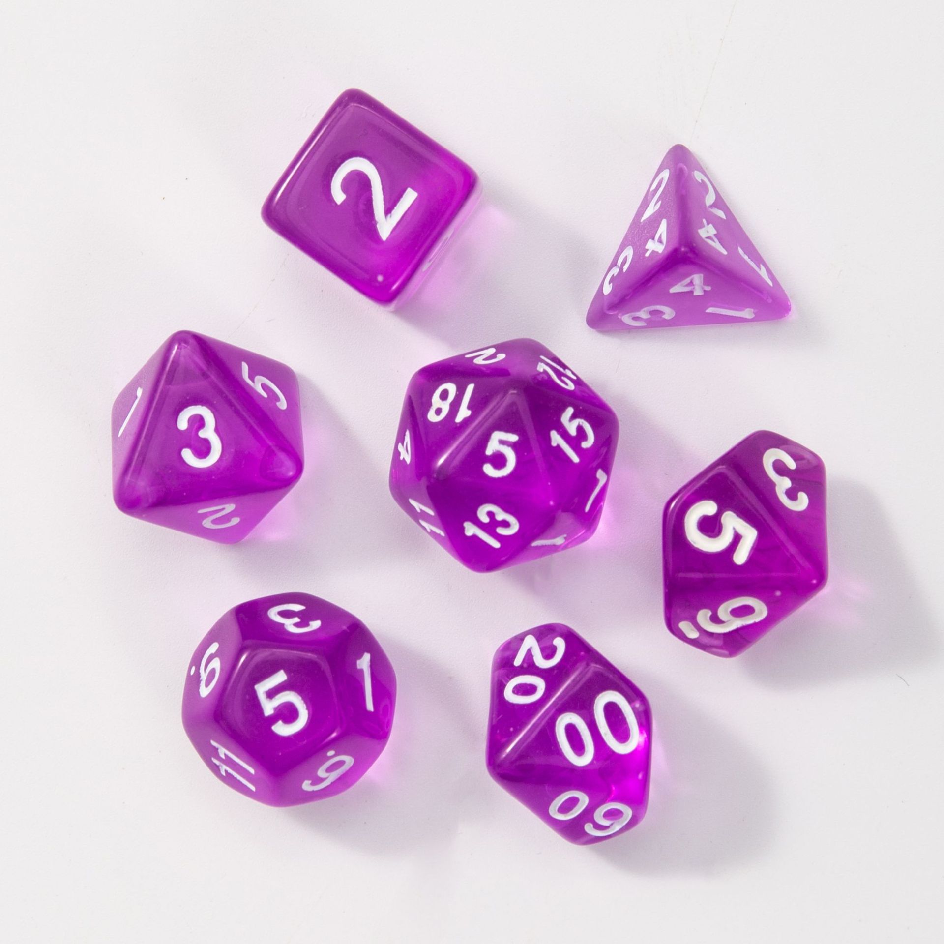 Picture of Multi-sided dice seven-piece Dungeons and Dragons table game dice DND sieve TRPG running group Amazon quick sale