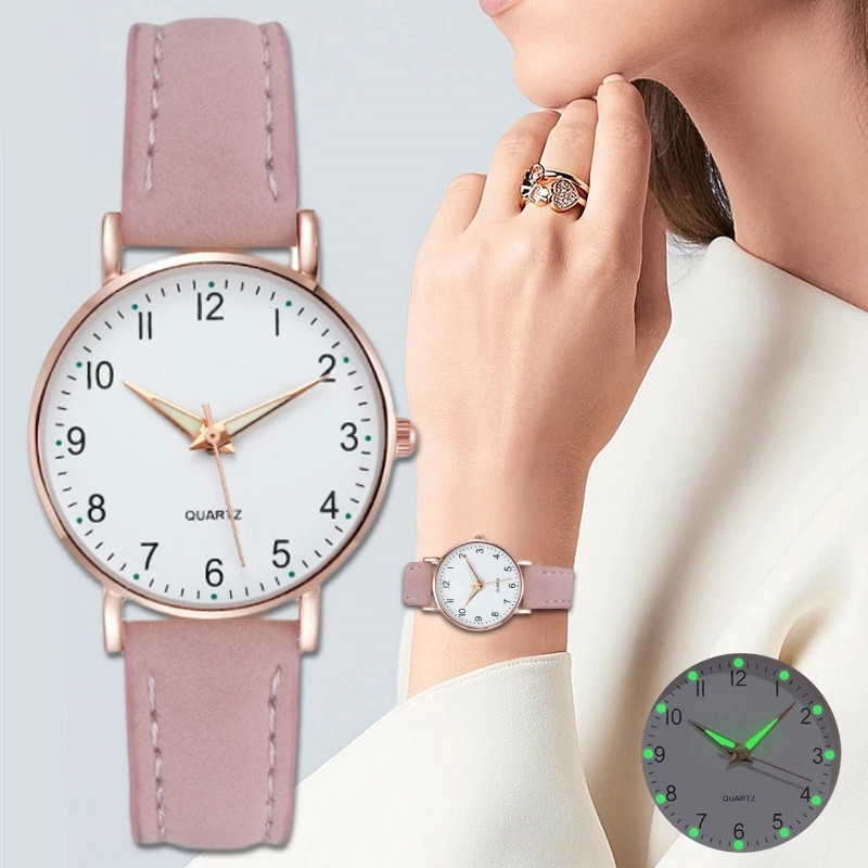 Picture of New Simple Digital Luminous Watch for Men and Women Students Small Fresh Frosted Leather Casual Watch Women's Quartz Watch