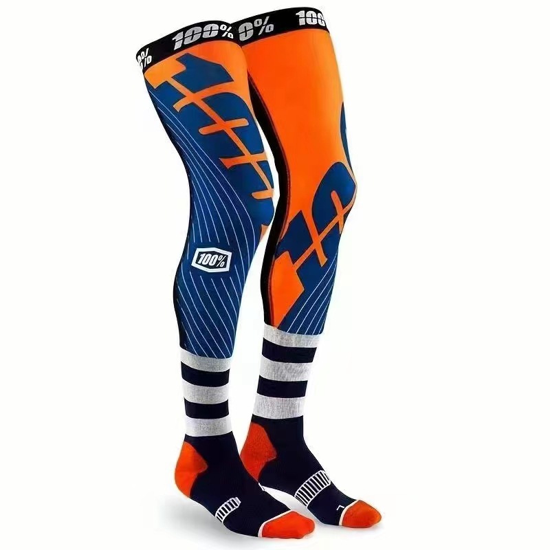Picture of in stock New 100% Four-color Cross-country Motorcycle Stretch Ice Silk Pressure Non-slip Men's and Women's Mechanical Leg Inner Wear Stockings