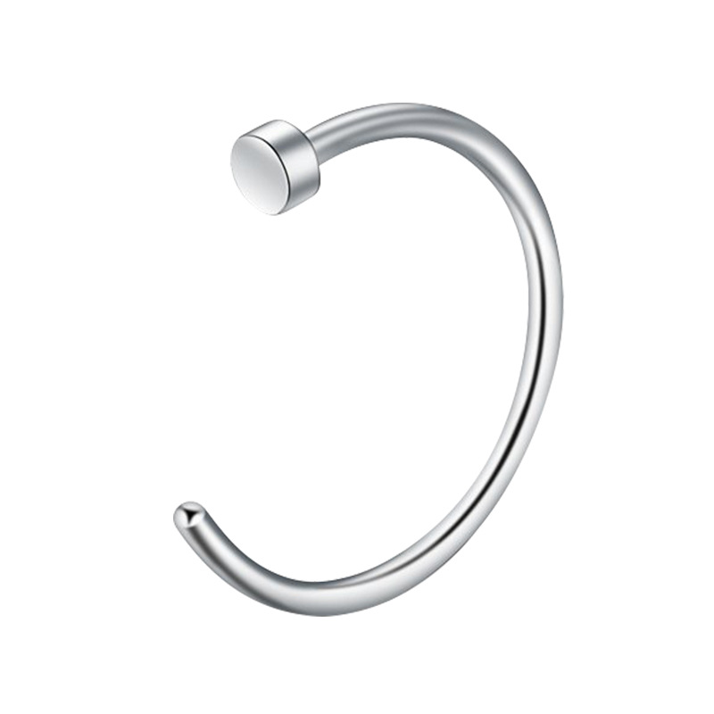 Picture of Cross-border titanium alloy nose nail C- shaped lip ring nasal septum body piercing jewelry nose ring F136/G23 breast ring lip nail