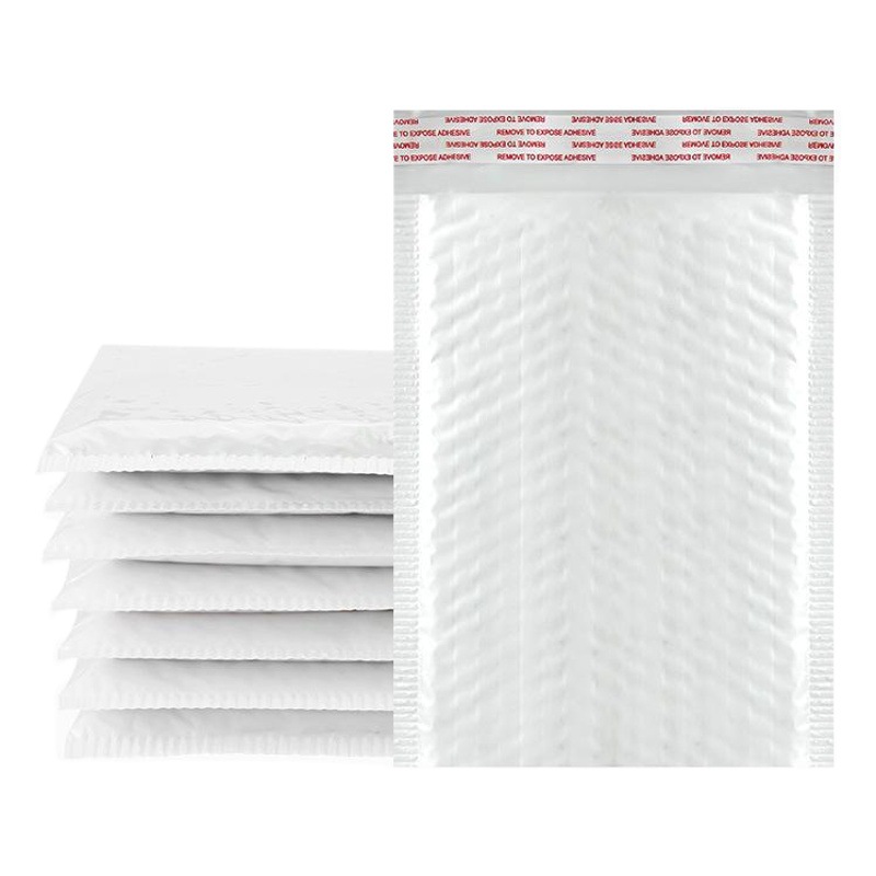 White Pearlescent Film Bubble Bag Clothing Express Bag Packaging Bag Bubble Bag Waterproof Bubble Wrap Bubble Envelope Bag