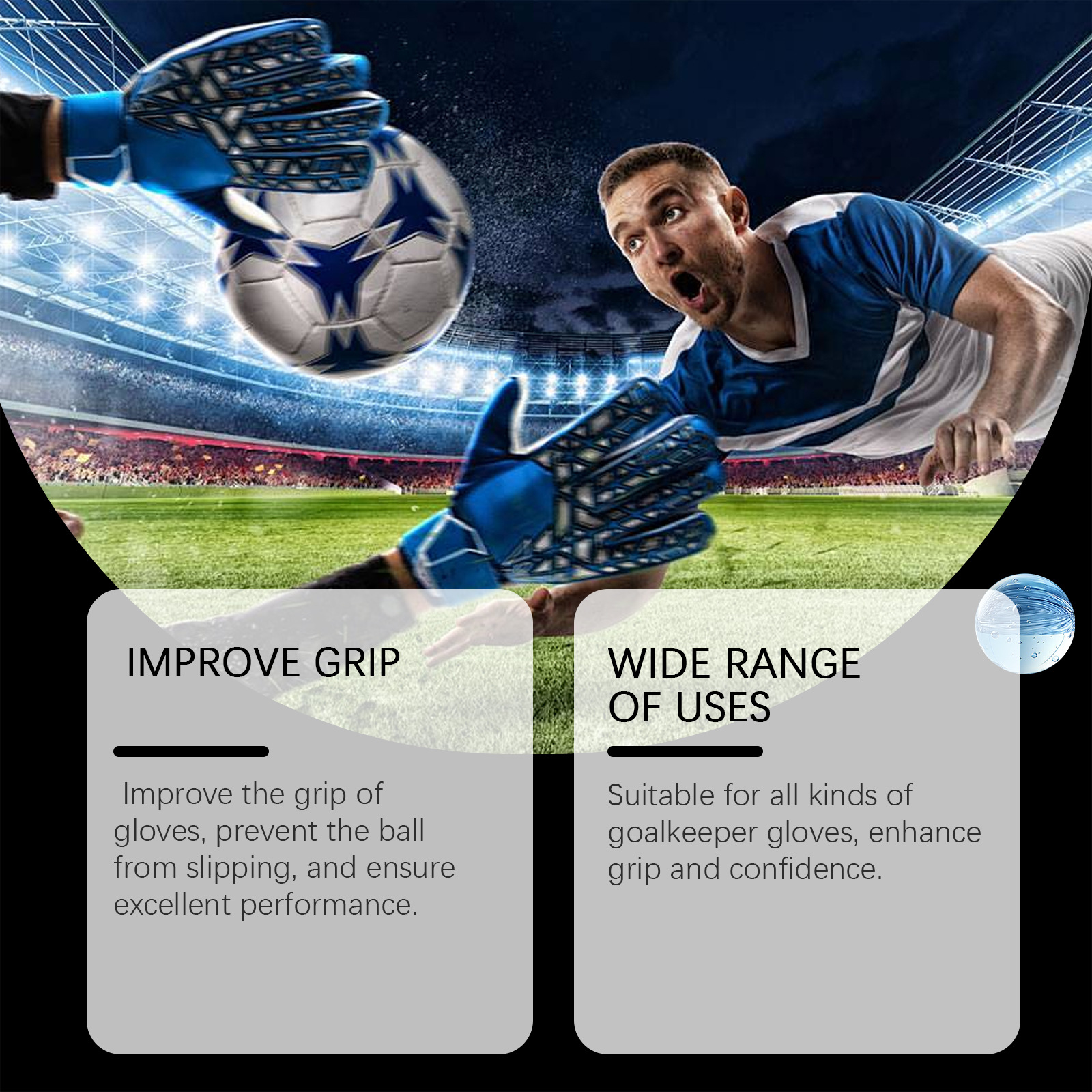 Picture of Jue Fish Goalkeeper Gloves Grip Spray Gloves Increased Tack Improved Grip Adhesive Spray