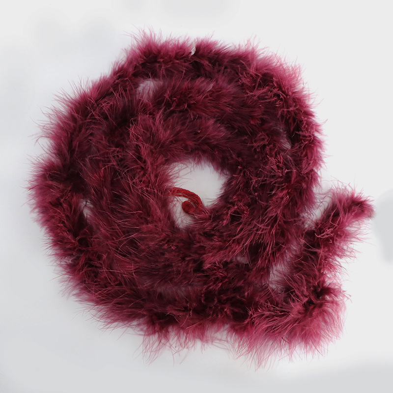 Picture of Tops wholesale Turkey plush plush feather diy1 2 M 16G performance stage decoration feather strip
