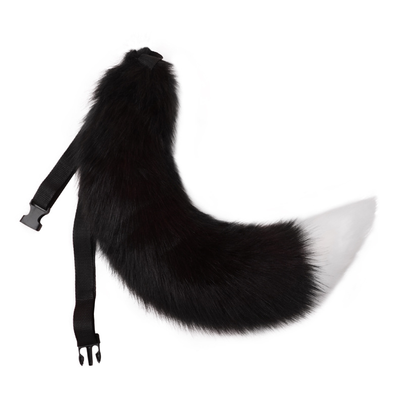 Picture of Handmade Simulated Animal Tail Cute Cosplay Dress up Comic Exhibition Fashion Accessories Handmade Plush Fox Tail