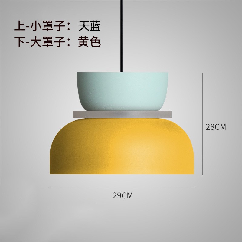 Picture of Source Cross-Border Direct Sales Simple Nordic Restaurant Lamp High-End Living Room Chandelier Macaron Acrylic Chandelier