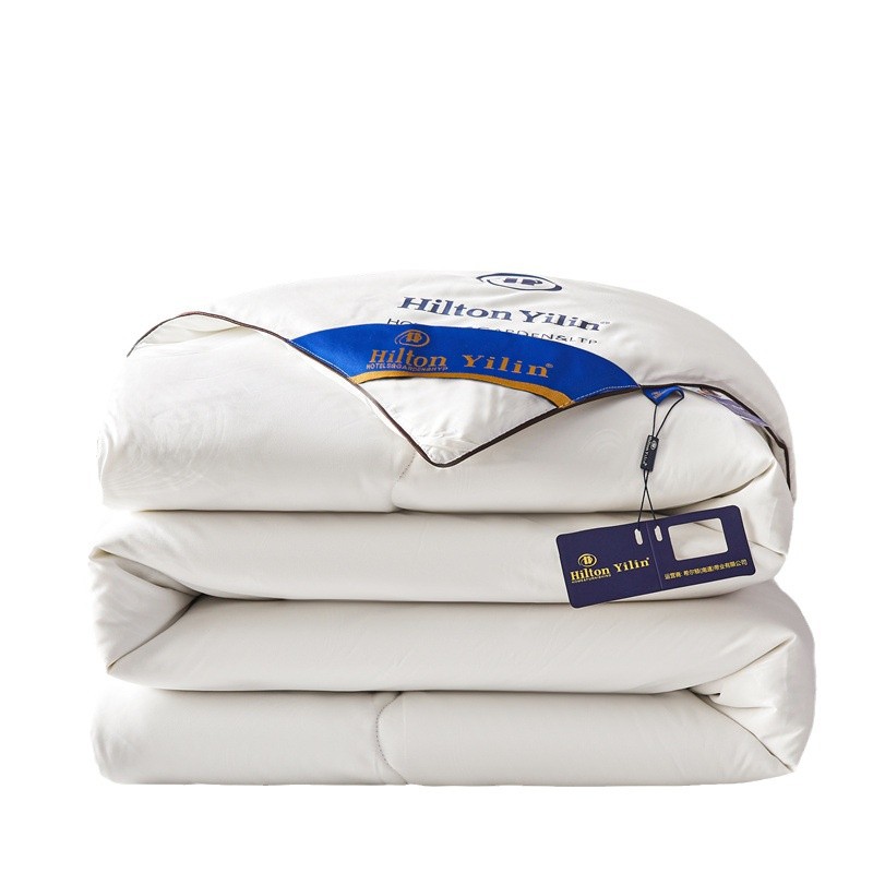 Picture of Hilton Hotel Silk Quilt Imitation Mulberry Silk Warm Quilt Core Spring and Autumn Thickened Winter Quilt Group Buying Gift Quilt Wholesale