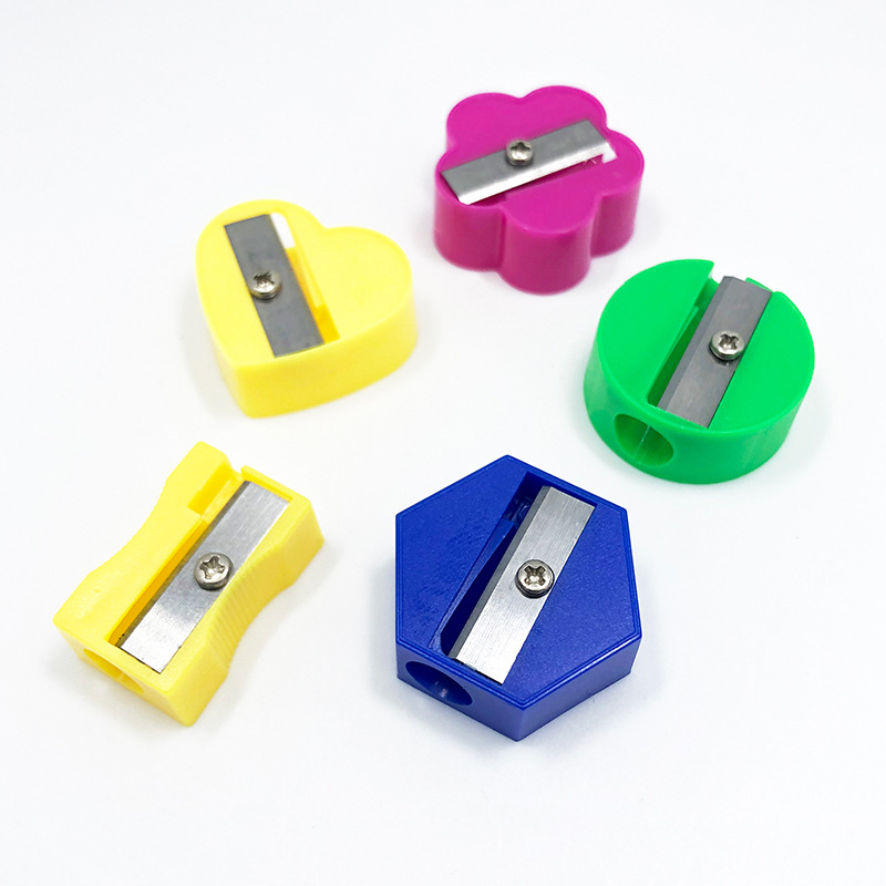 Picture of Mini Single Hole Multi-Color Small Pencil Sharpener Small Pencil Sharpener for Kidsren Primary School Students Pencil Sharpener Manual Plastic Pencil Sharpener